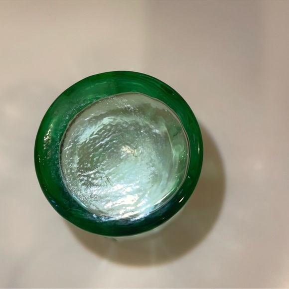 Three Light Green Coca Cola Embossed Contoured Drinking Glasses Tumblers - Picture 12 of 14